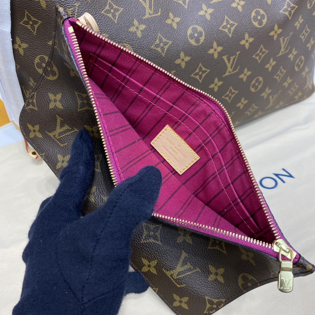 Louis Vuitton NEVERFULL GM Monogram Handbag M41180 Peony